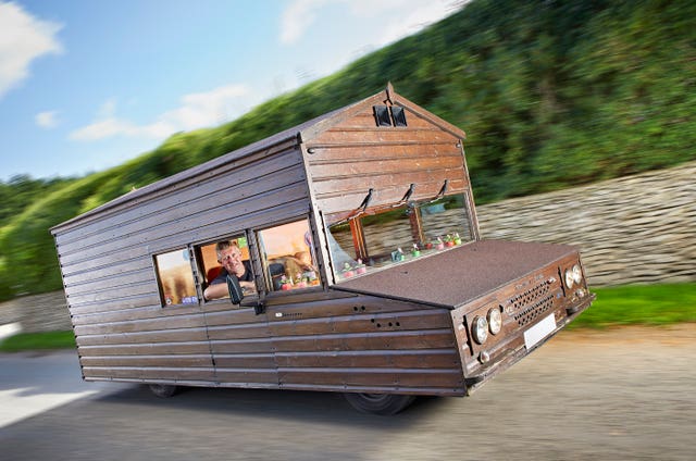 Kevin Nicks has become a world record holder for the fastest garden shed (Paul Michael Hughes/Guinness World Records 2020/PA)