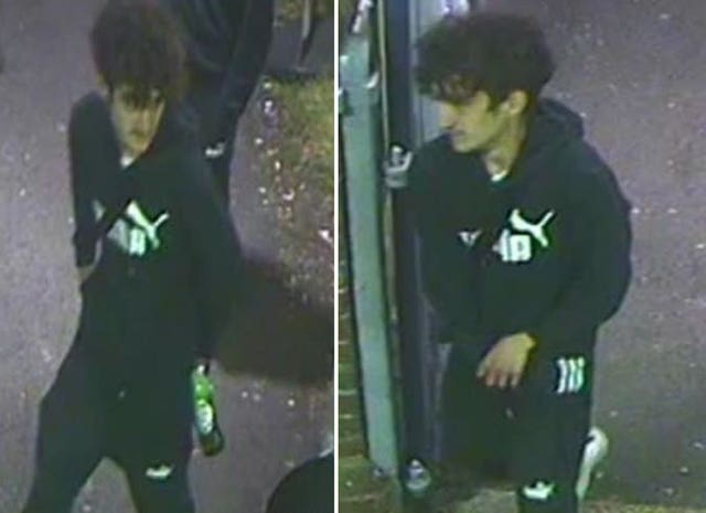 One of three men police would like to speak to after a man was reportedly kicked onto train tracks at Herne Bay railway station in Kent