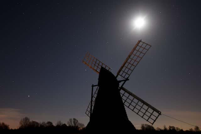Jupiter and Mars planetary conjunction