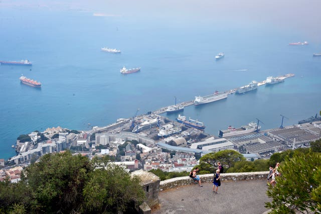 The collision happened off the coast of Gibraltar (Ben Birchall/PA)