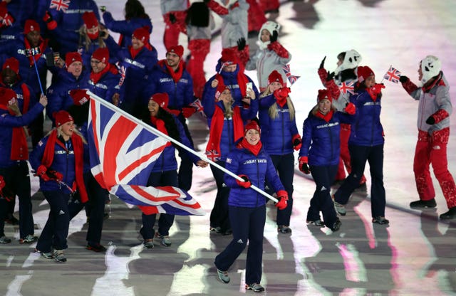 Lizzy Yarnold leading Great Britain into the Winter Olympics opening ceremony