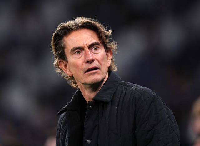 Thomas Frank during Tottenham's game against Villarreal