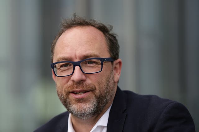 Wikipedia founder Jimmy Wales (Yui Mok/PA)
