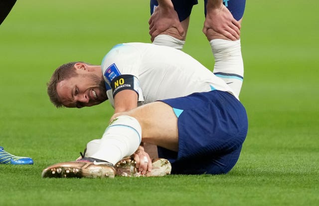 Harry Kane hurt his ankle during the win over Iran