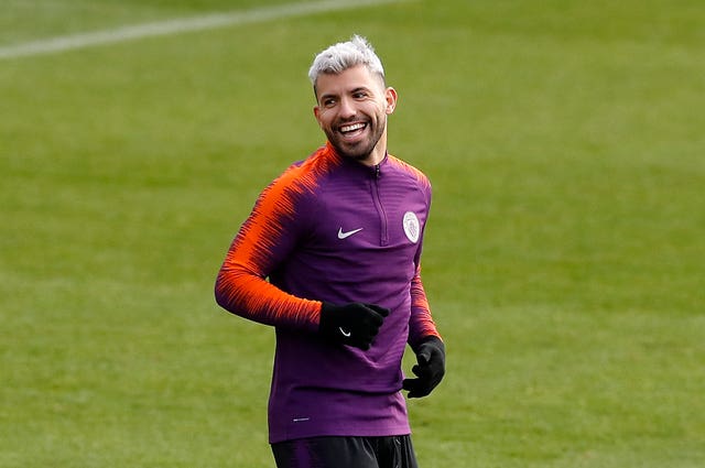 Sergio Aguero scored City's second equaliser against Lyon (Martin Rickett/PA).