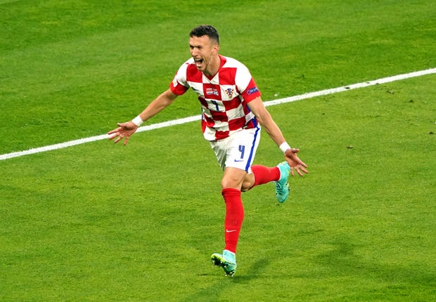 Perisic scored for Croatia in the 2018 World Cup