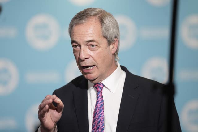 Reform UK leader Nigel Farage