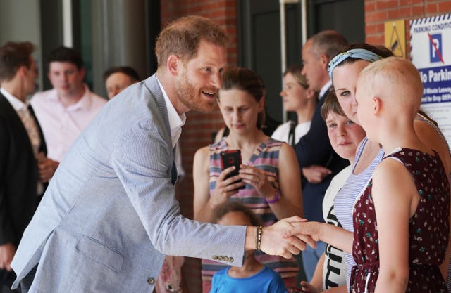 The Duke of Sussex was officially opening a new wing at the hospital