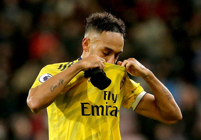 Pierre-Emerick Aubameyang spared Arsenal from defeat 