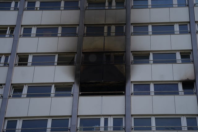 Tower block fire