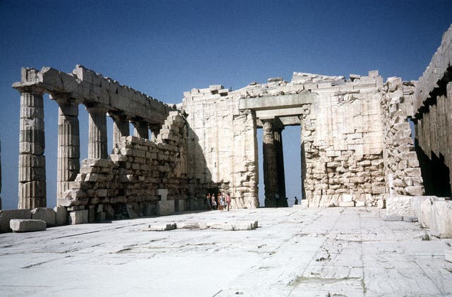 INTERIOR OF THE PARTHENON : 1967