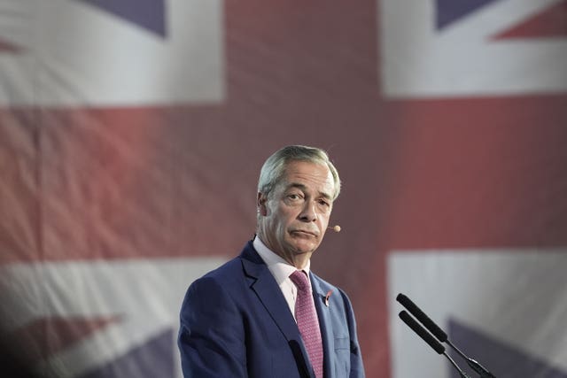 Reform UK leader Nigel Farage