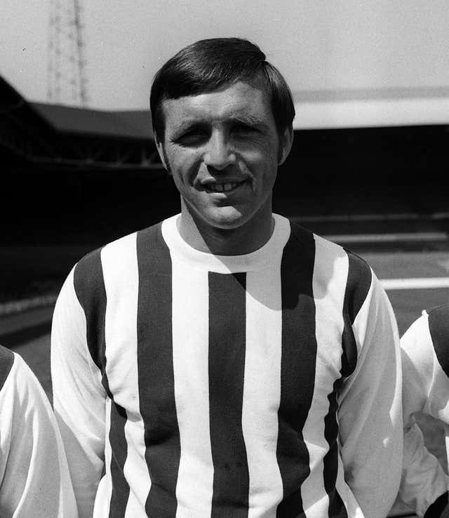 Former West Brom forward Jeff Astle died in 2002