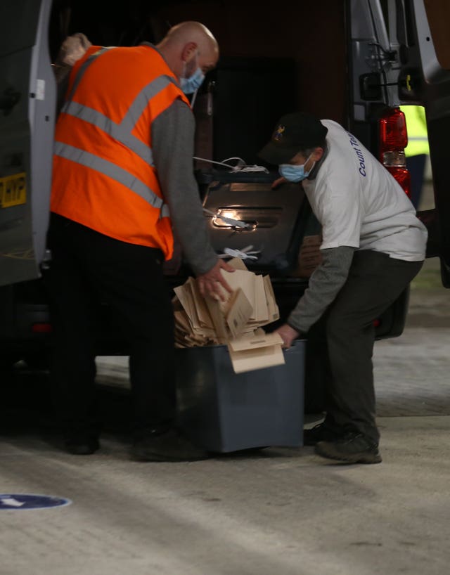 ballot box breaks open