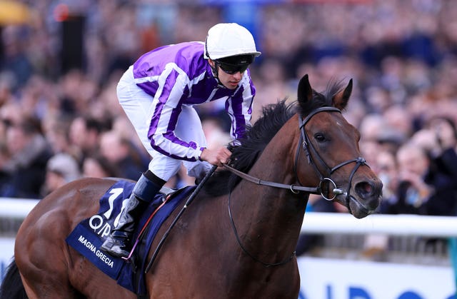 Qipco 2000 Guineas winner Magna Grecia will bid to follow up at the Curragh