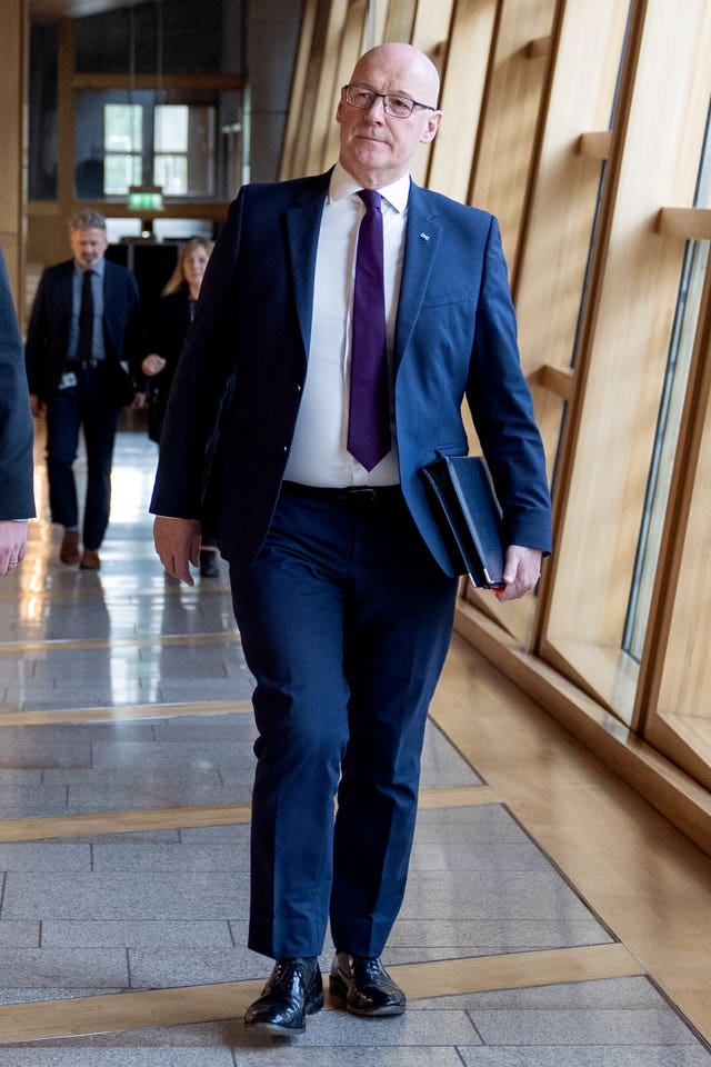 First Minister John Swinney