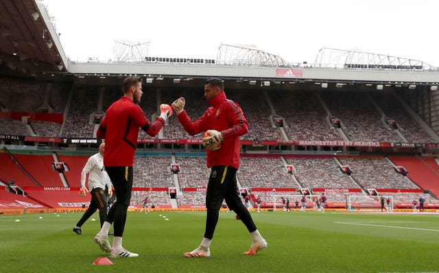 Sergio Romero, right, has been the back to David De Gea at Manchester United 