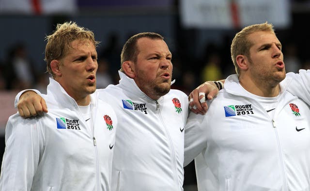 England World Cup winner Steve Thompson (centre) says he cannot recall the team's 2003 triumph in Australia