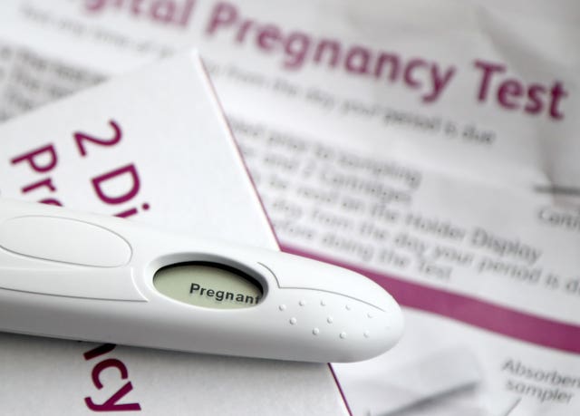 Pregnancy testing kit stock