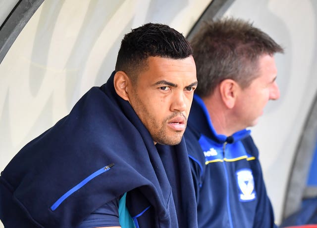 Luther Burrell on the bench for Warrington