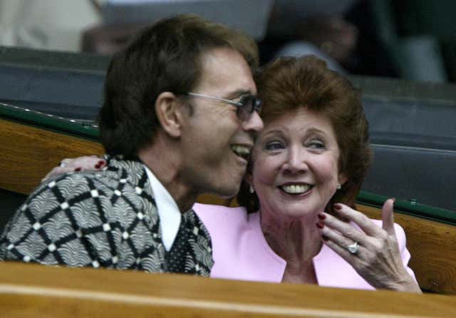 Cliff Richard and Cilla Black at Wimbledon