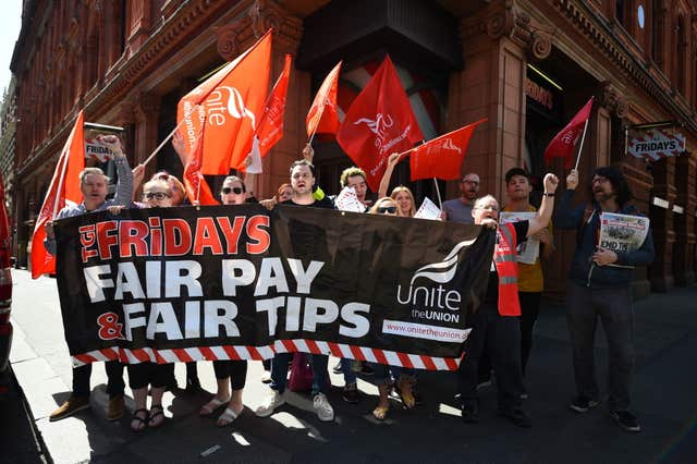 TGI Fridays worker strike