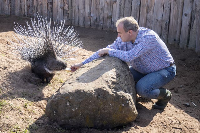Ed Davey visit to Fife Zoo