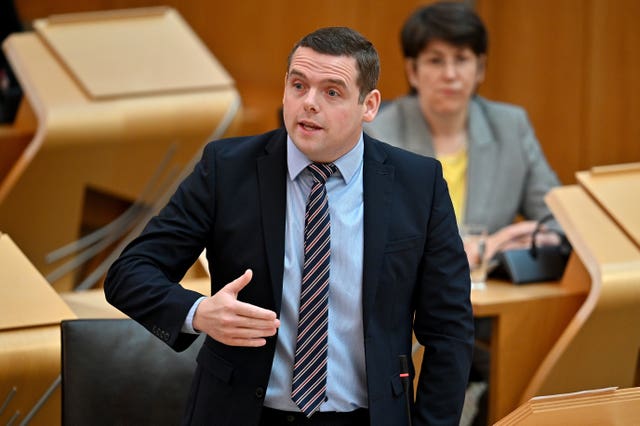Douglas Ross in Holyrood