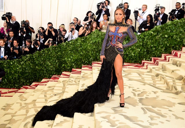 Jennifer Lopez wearing Balmain (Ian West/PA)