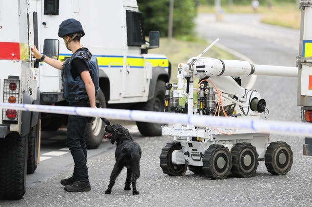 Bomb squad officers