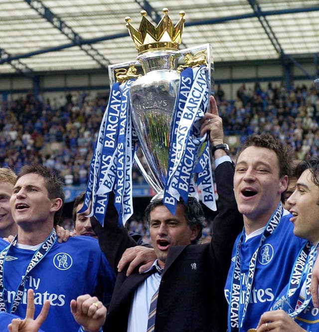 Mourinho's first season ends with Chelsea lifting their first league title in 50 years 