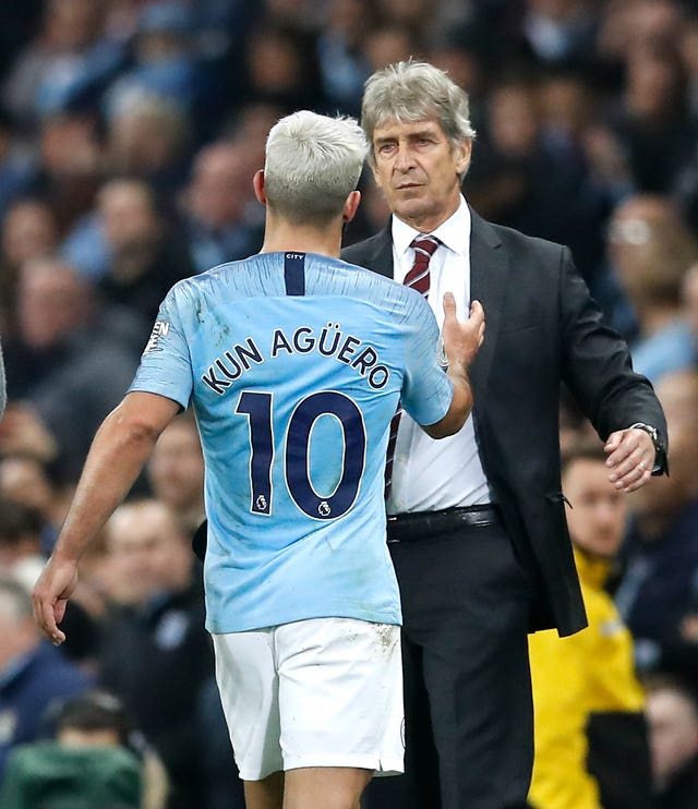 Former City manager Manuel Pellegrini was also back at the Etihad