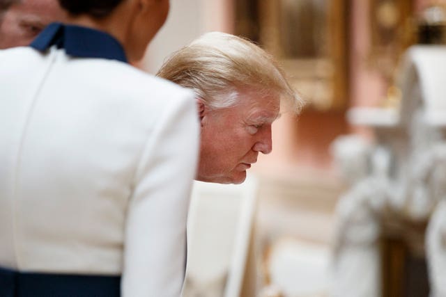 Mr Trump in the picture gallery