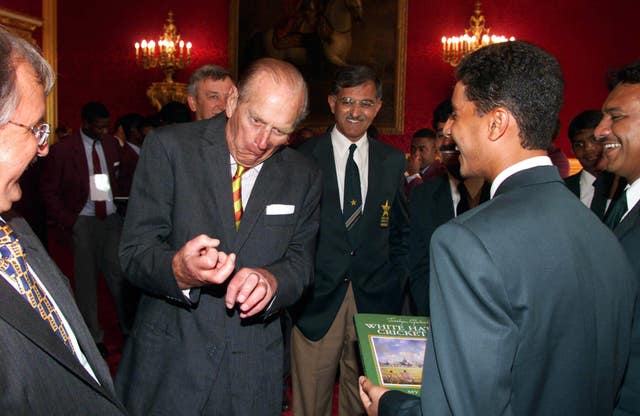 The duke at a reception