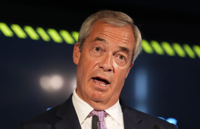 Reform press conference – London