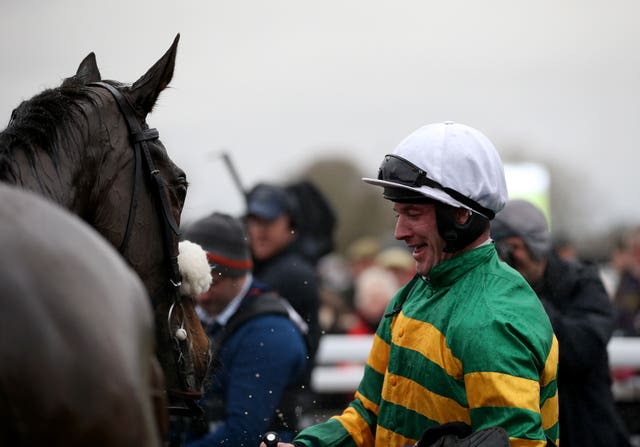 Richie McLernon after winning the McCoy Contractors Civil Engineering Classic Handicap Chase at Warwick aboard Kimberlite Candy