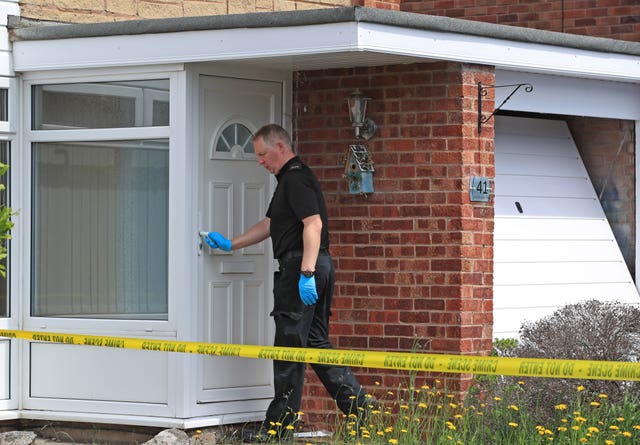 Police at the home of Lucy Letby in Chester