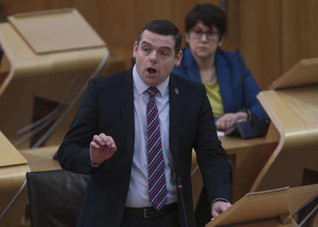 Douglas Ross in Holyrood