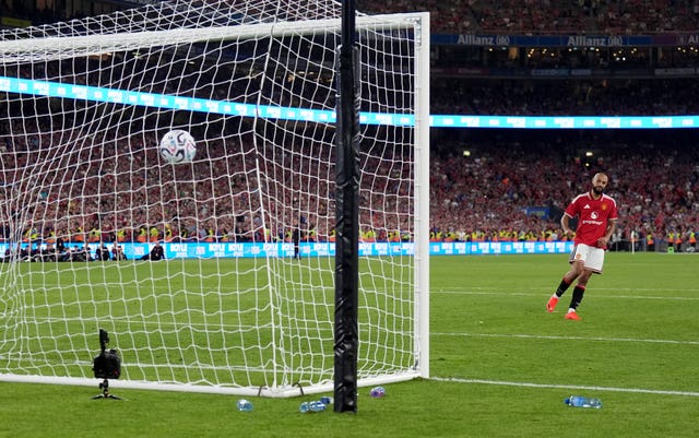 Noussair Mazraoui scores the winning penalty