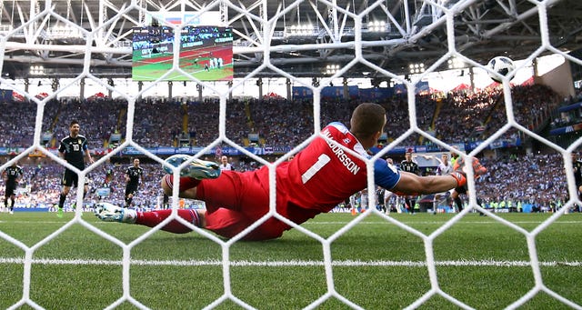 Lionel Messi's penalty against Iceland was saved by Hannes Thor Halldorsson (Adam Davy/EMPICS).