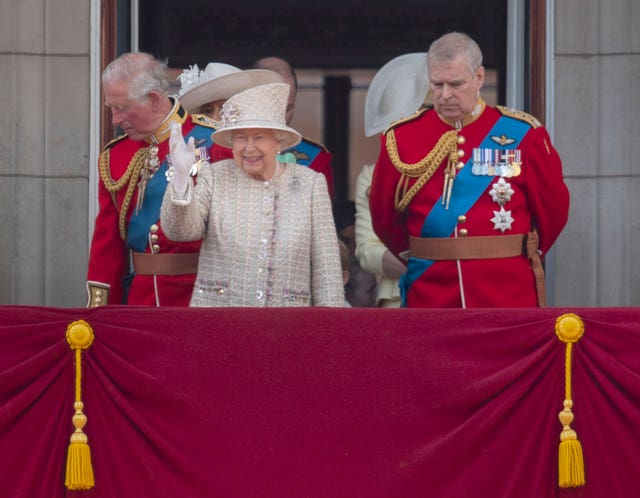 The Queen, pictured with her son Andrew