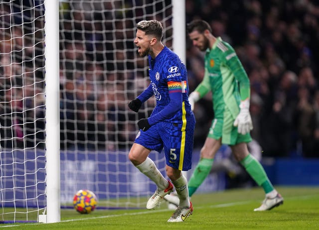 Jorginho atones for error to secure Chelsea a point against Manchester United