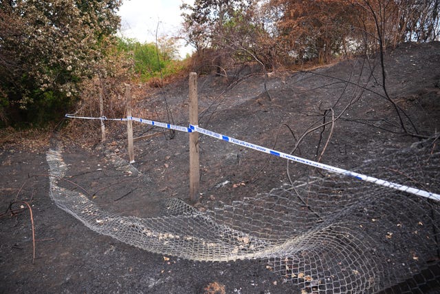 Police tape in Feltham