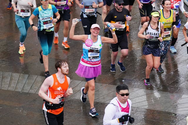 Competitors during the race