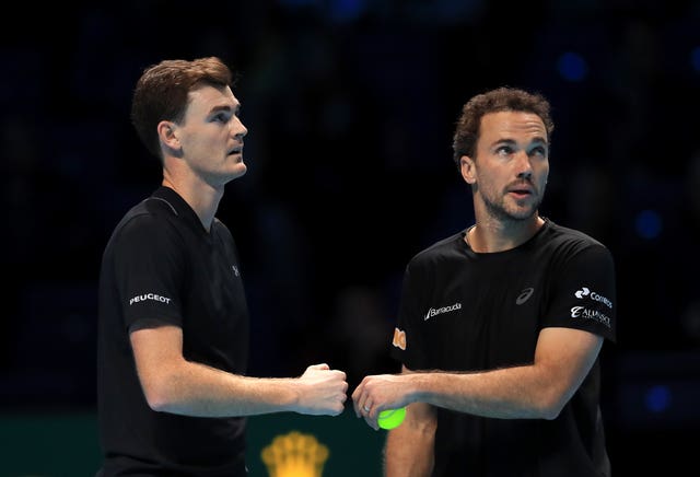 Jamie Murray (left) played at the O2 with previous partner Bruno Soares