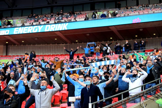 Fans return to the Wembley stands for the Carabao Cup final