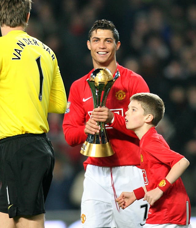 Cristiano Ronaldo won the Club World Cup with Manchester United in 2008