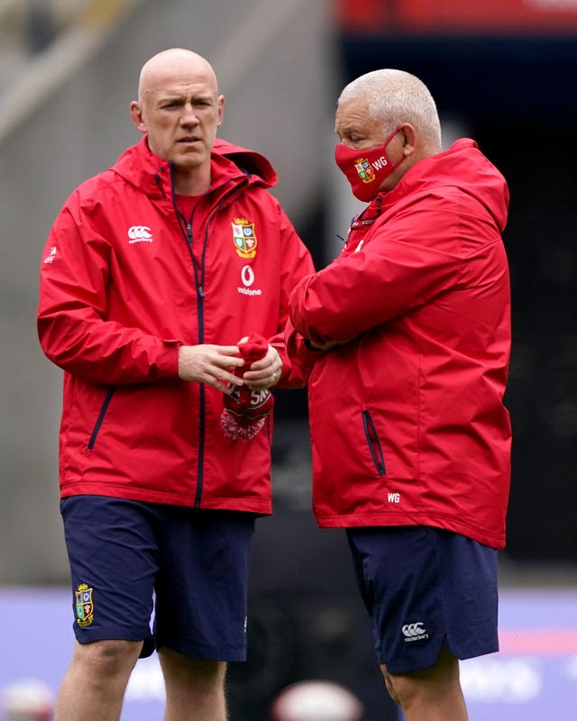 Steve Tandy (left) and Warren Gatland (right) were involved in a lengthy selection meeting on Sunday