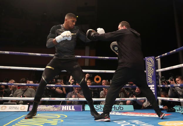 Anthony Joshua v Joseph Parker Media Workout – St David’s Hall