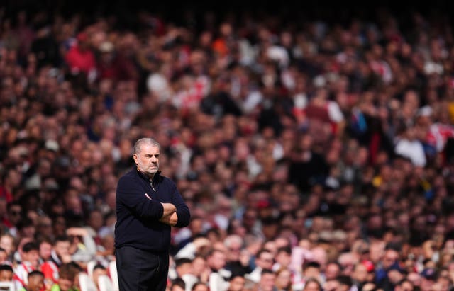 Ange Postecoglou on the touchline
